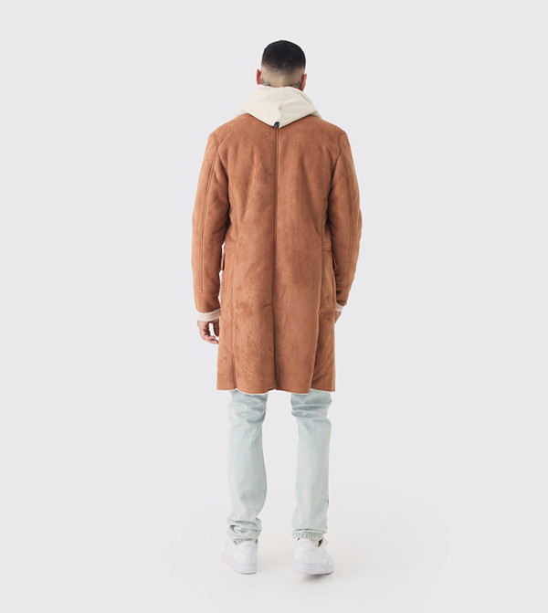boohooMAN - Outlet  Overcoats - Tan Overcoats