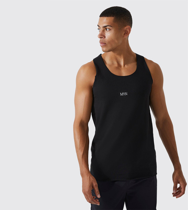 boohooMAN  Sportswear - Black T-Shirts & Vests