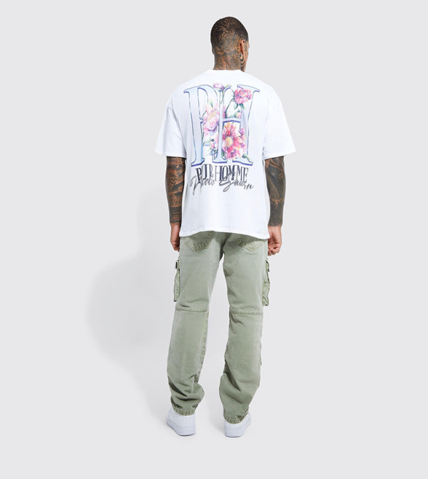 boohooMAN boohooMAN - Green Relaxed Jeans