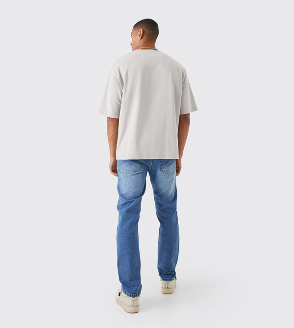boohooMAN  Jeans - Blue Relaxed Jeans