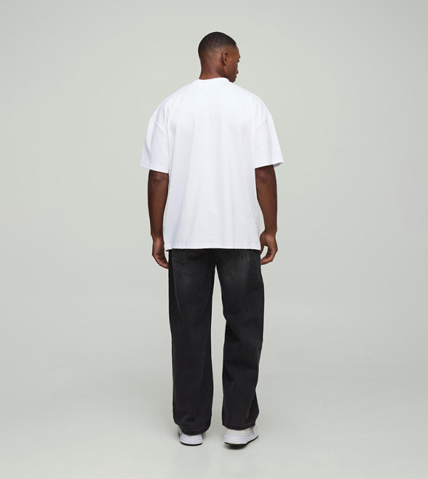 boohooMAN boohooMAN - Grey Relaxed Jeans