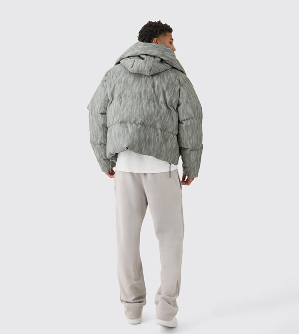 boohooMAN  Overcoats - Grey Puffer Jackets