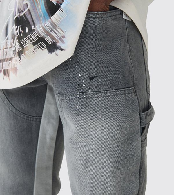 boohooMAN  Jeans - Grey Slim Jeans