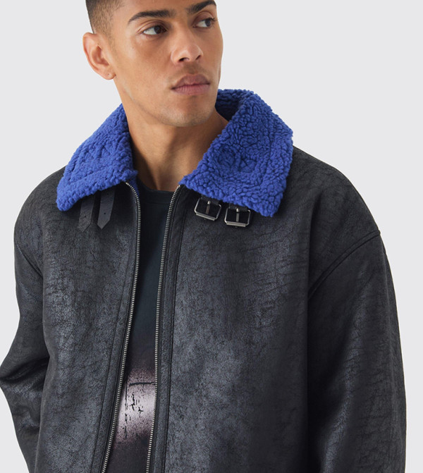 بوهو مان بوهو مان - أسود جاكيتات كاجوال