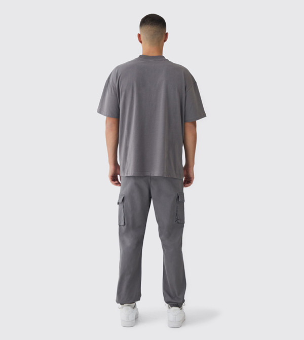 بوهو مان  بناطيل كارجو - رمادي Cargos