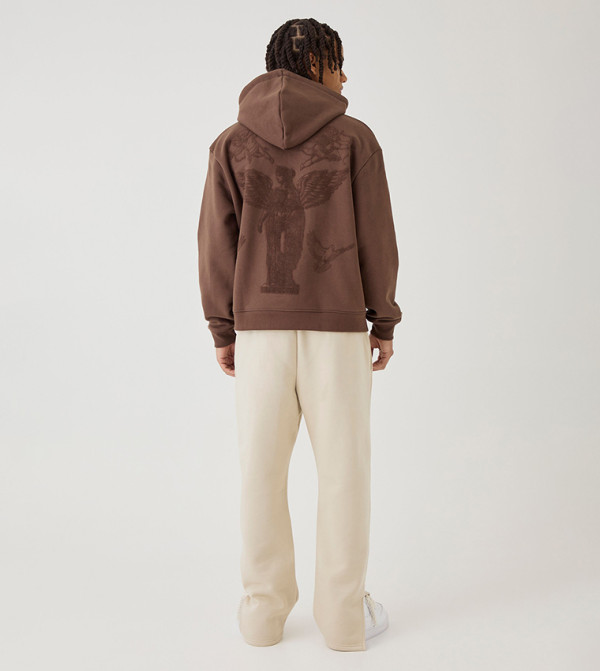 boohooMAN  Hoodies & Sweatshirts - Brown Hoodies