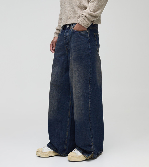 boohooMAN  Jeans - Blue Relaxed Jeans