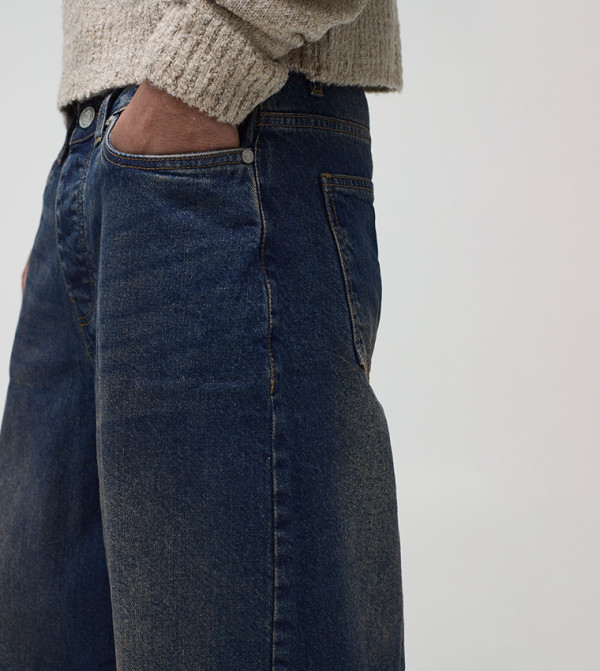 boohooMAN  Jeans - Blue Relaxed Jeans