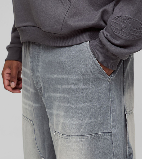 boohooMAN boohooMAN - Grey Relaxed Jeans