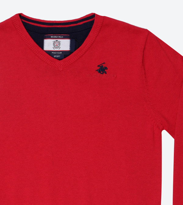 Beverly Hills Polo Club  Sweatshirts - Red Sweater