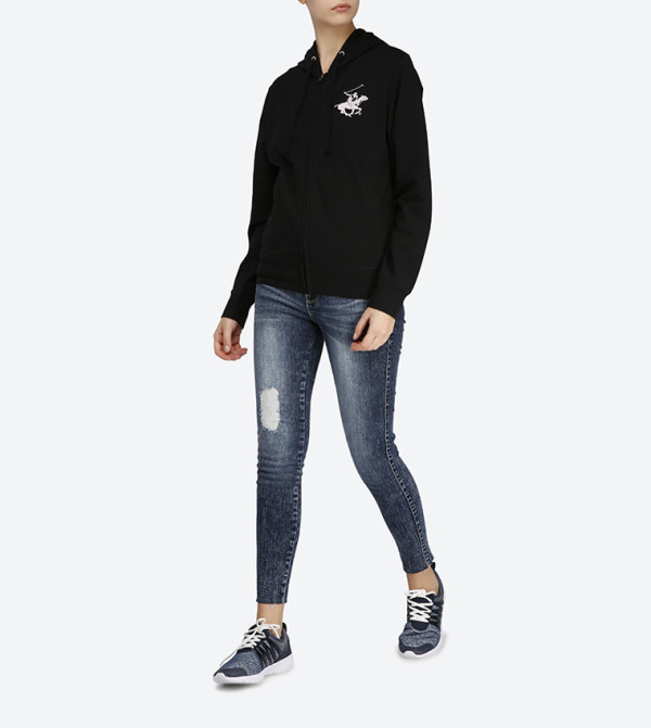 بيفرلي هيلز بولو كلوب Athleisure BTU - أسود هوديز وكنزات 