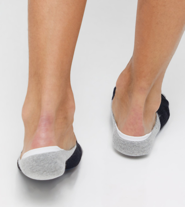 Beverly Hills Polo Club  No show Socks - Grey Socks