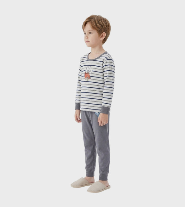 BIDANI  Nightwear - Grey Top & Pyjama Sets