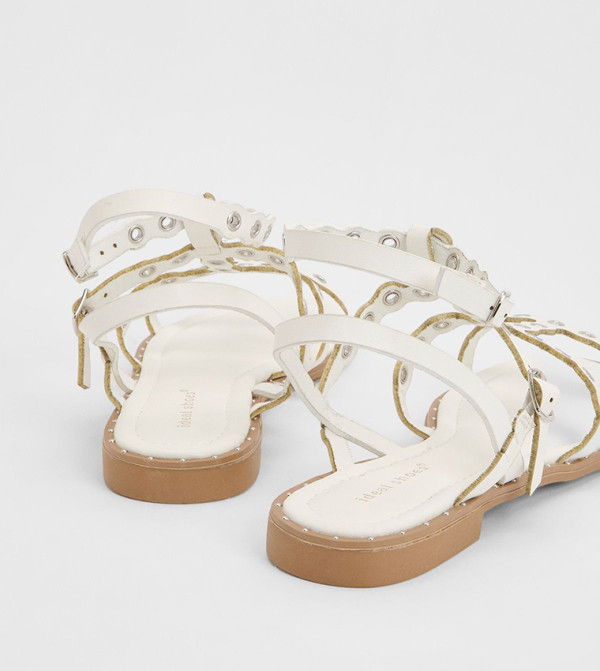 MissPap MissPap - White Flat Sandals