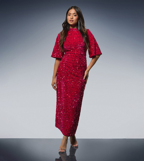 Dorothy Perkins Dorothy Perkins - Hot Pink Midi Dresses