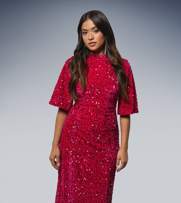 Dorothy Perkins Dorothy Perkins - Hot Pink Midi Dresses