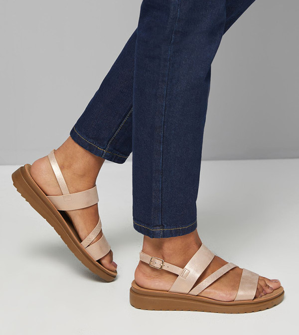 جود فور ذا سول  - ذهبي وردي Flat Sandals