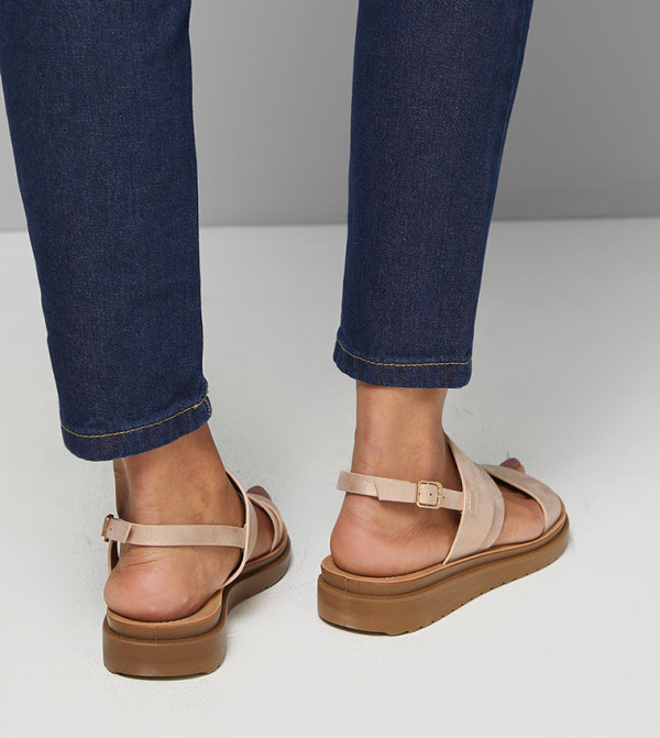 جود فور ذا سول  - ذهبي وردي Flat Sandals