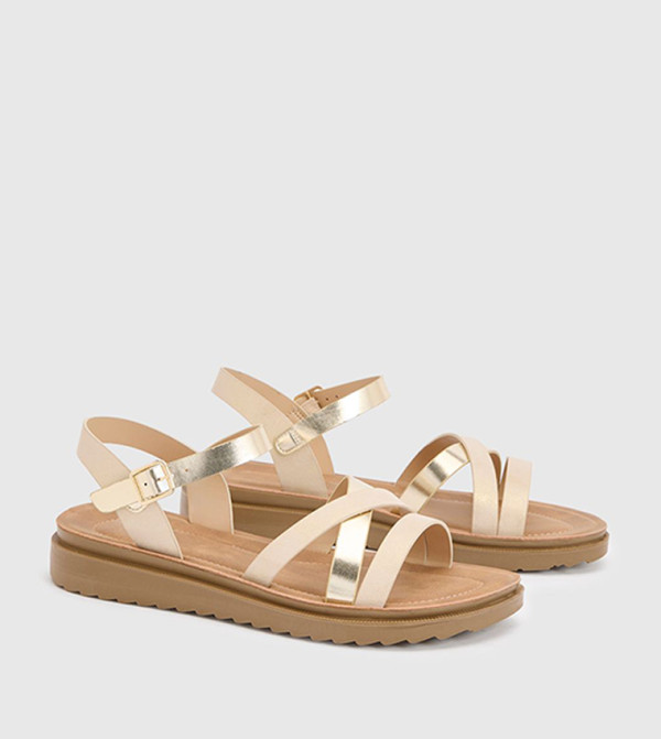 جود فور ذا سول  modest-glam-w - ذهبي Flat Sandals