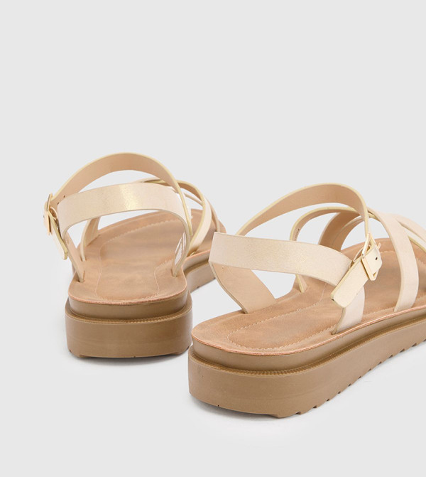 جود فور ذا سول  modest-glam-w - ذهبي Flat Sandals