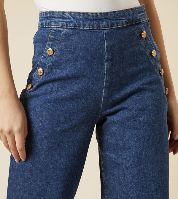دوروثي بيركينز denim-obsessed - أزرق Wide Leg Jeans