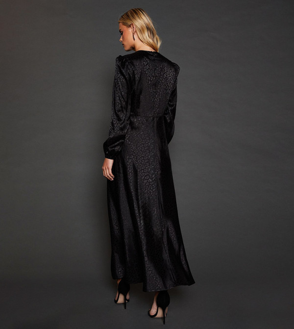 Dorothy Perkins  statement-sleeve-babydoll - Black Casual Dresses