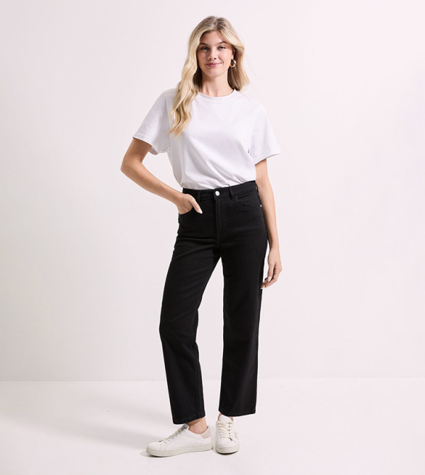 دوروثي بيركينز denim-obsessed - أسود Mom Jeans