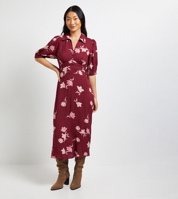 Dorothy Perkins Dorothy Perkins - Red Midi Dresses
