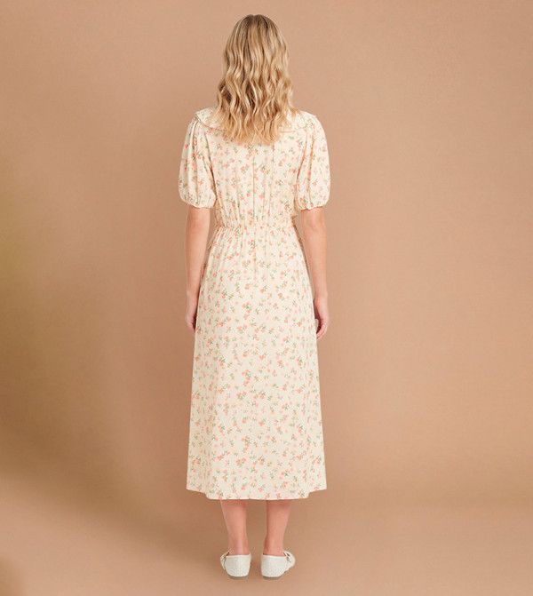 Dorothy Perkins Clothing - Beige Midi Dresses