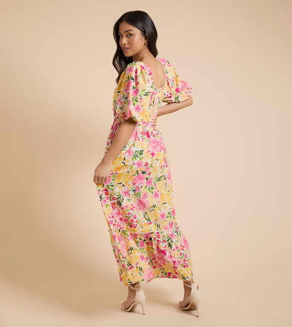 Dorothy Perkins  statement-sleeve-babydoll - Multi Midi Dresses