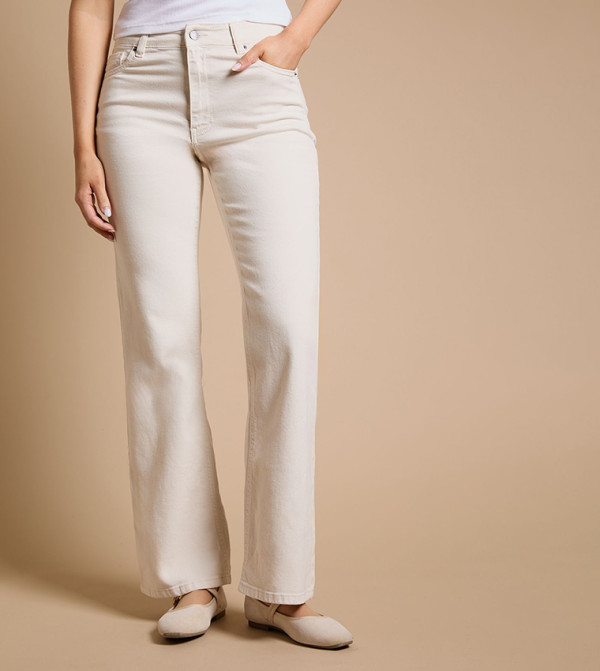 Dorothy Perkins Dorothy Perkins - Beige Straight Jeans