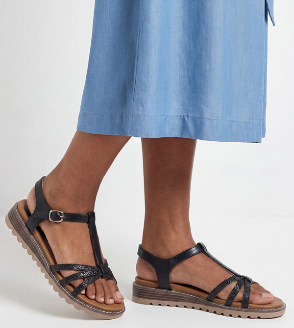 Good For the Sole  - BLACK Wedges