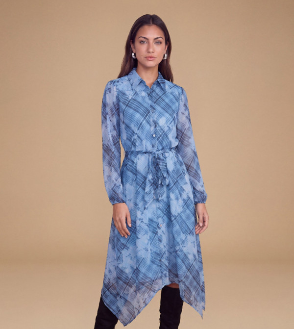 Dorothy Perkins  Shirt & T-Shirt Dresses - Blue Shirt & T-Shirt Dresses