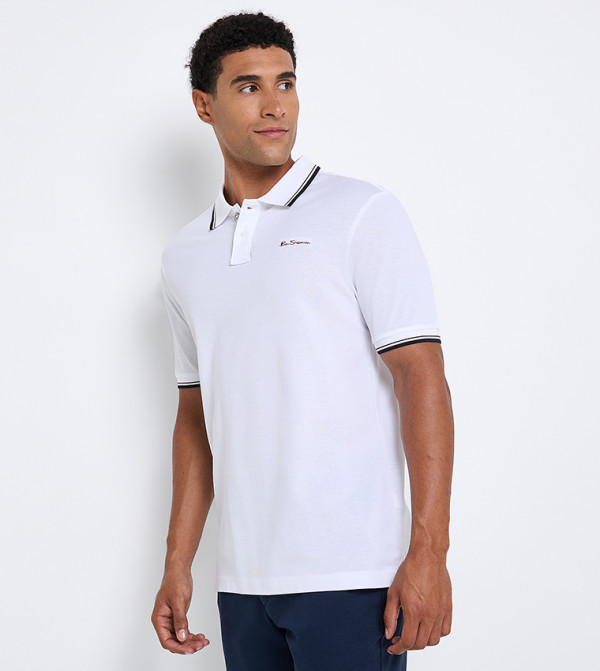 Ben Sherman Ben Sherman - White Polo T-shirts