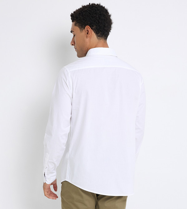 بن شيرمان  denim-lite-k - أبيض قميص كاجوال 