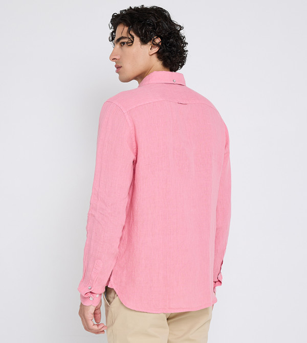 Ben Sherman  Clothing - Pink Casual Shirts
