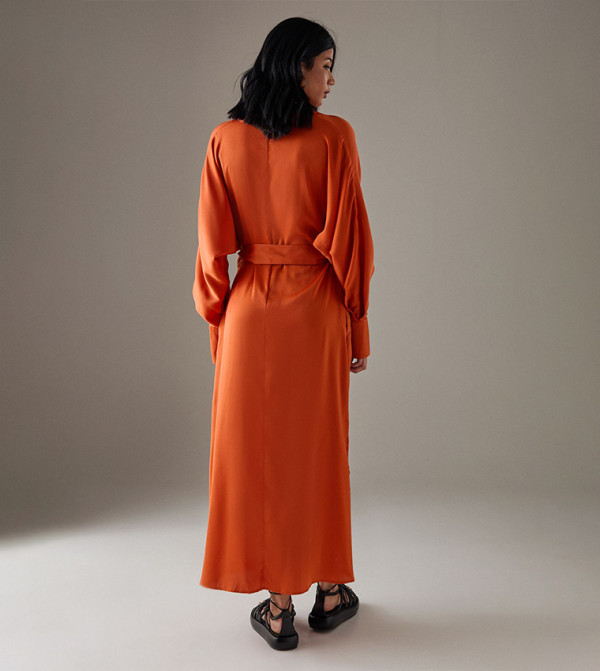 Warehouse - Outlet Warehouse - Outlet - Orange Midi Dresses