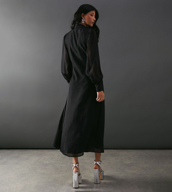Warehouse - Outlet  - Black Midi Dresses