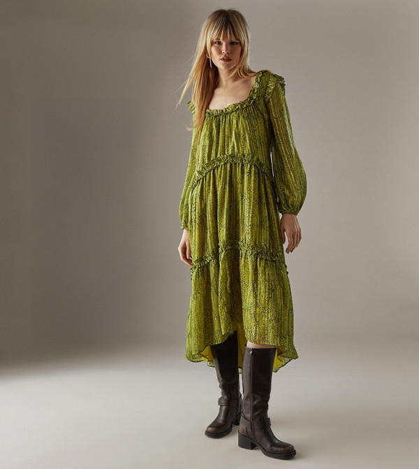 Warehouse - Outlet Warehouse - Outlet - Green Midi Dresses