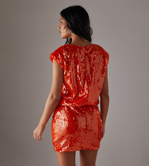 Warehouse - Outlet Warehouse - Outlet - Orange Mini Dresses