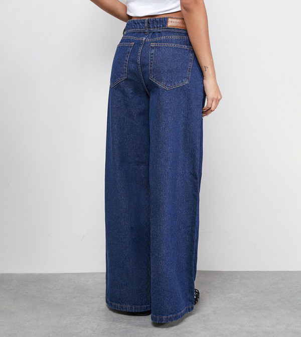 Oasis  denim-obsessed - Indigo Wide Leg Jeans