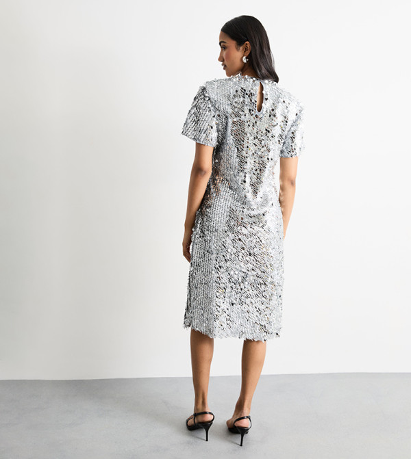 Warehouse Warehouse - Silver Midi Dresses