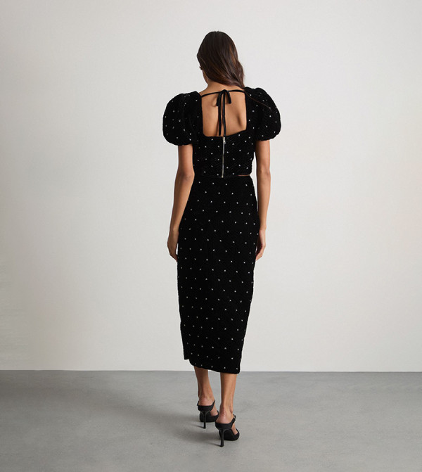 Warehouse Warehouse - Black Midi Skirts