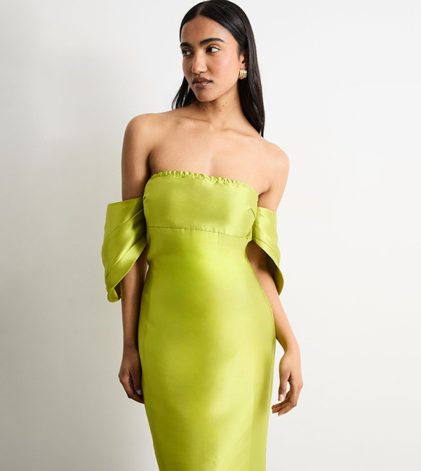 ويرهاوس ويرهاوس - أصفر Midi Dresses
