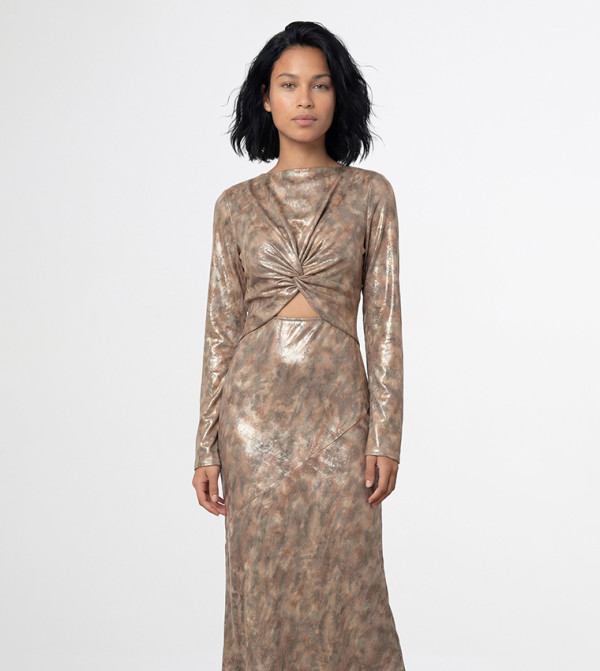 ويرهاوس ويرهاوس - بني  Midi Dresses