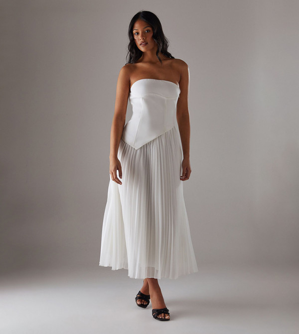 ويرهاوس ويرهاوس - أبيض Midi Dresses