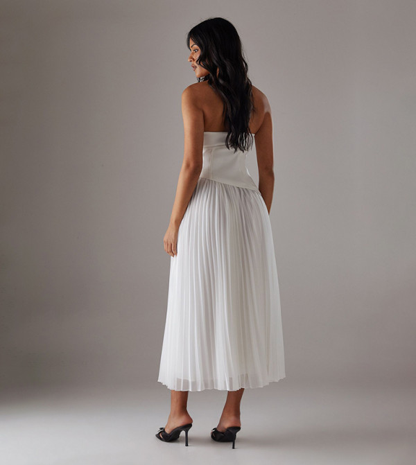 ويرهاوس ويرهاوس - أبيض Midi Dresses