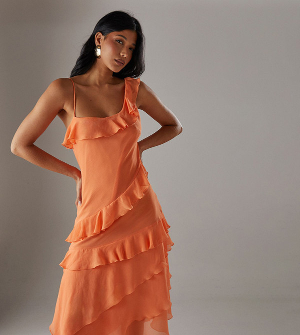 ويرهاوس ويرهاوس - برتقالي  Midi Dresses