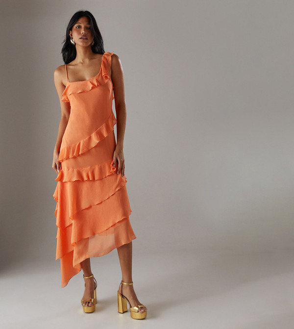ويرهاوس ويرهاوس - برتقالي  Midi Dresses