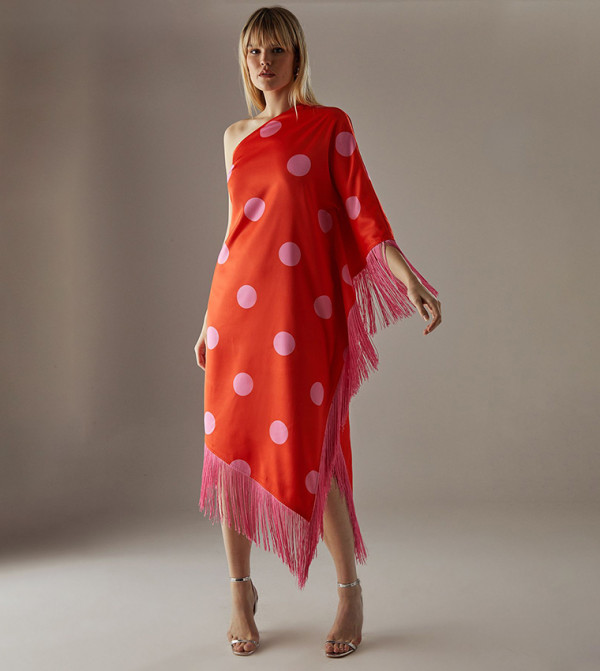Warehouse Warehouse - Red Midi Dresses